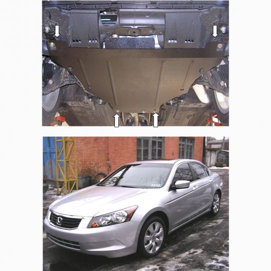 Kolchuga Защита двигателя, КПП и радиатора на Honda Accord VIII '08-15 (ZiPoFlex-оцинковка) Kolchuga Защита двигателя, КПП и радиатора на Honda Accord VIII '08-15 (ZiPoFlex-оцинковка)