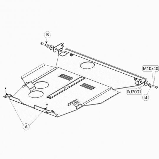 Kolchuga Защита двигателя, КПП и радиатора на Honda Civic V '91-95 Kolchuga Защита двигателя, КПП и радиатора на Honda Civic V '91-95
