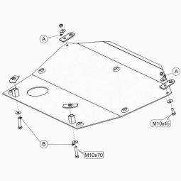Kolchuga Защита двигателя, КПП и радиатора на Honda Civic VII '01-06 (V-1,6)
