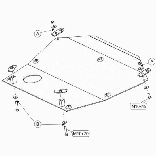 Kolchuga Защита двигателя, КПП и радиатора на Honda Civic VII '01-06 (V-1,6) Kolchuga Защита двигателя, КПП и радиатора на Honda Civic VII '01-06 (V-1,6)