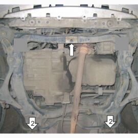 Kolchuga Защита двигателя, КПП и радиатора на Honda Civic VII '01-06 (V-1,7i)