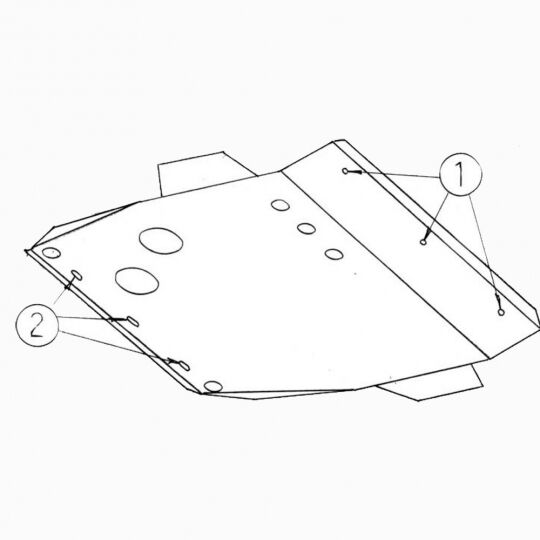 Kolchuga Защита двигателя, КПП и радиатора на Honda CR-V I '96-01 Kolchuga Защита двигателя, КПП и радиатора на Honda CR-V I '96-01
