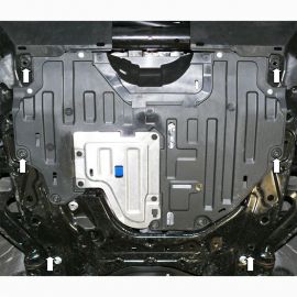 Kolchuga Защита двигателя, КПП и радиатора на Honda CR-V IV '12-15 (ZiPoFlex-оцинковка)
