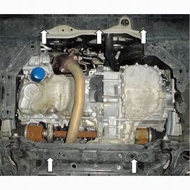 Kolchuga Защита двигателя, КПП и радиатора на Honda HR-V II '13- (ZiPoFlex-оцинковка)
