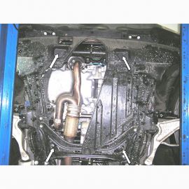 Kolchuga Защита двигателя, КПП и радиатора на Honda Pilot II '08-12 (ZiPoFlex-оцинковка)