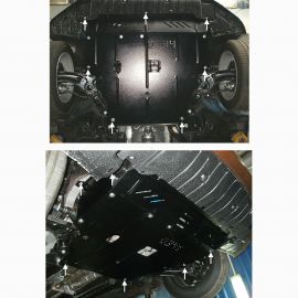 Kolchuga Защита двигателя и КПП на Hyundai Elantra V '10-14 (ZiPoFlex-оцинковка)