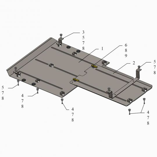 Kolchuga Защита двигателя и КПП на Hyundai Genesis II '14-17 (ZiPoFlex-оцинковка) Kolchuga Защита двигателя и КПП на Hyundai Genesis II '14-17 (ZiPoFlex-оцинковка)