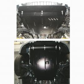 Kolchuga Защита двигателя, КПП и радиатора на Hyundai Accent IV '10-17