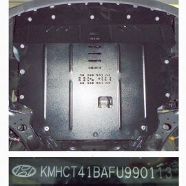 Kolchuga Защита двигателя, КПП и радиатора на Hyundai Accent IV '10-17 (ZiPoFlex-оцинковка)