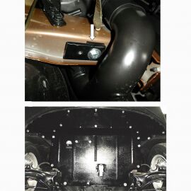 Kolchuga Защита двигателя, КПП и радиатора на Hyundai Creta '14- (ZiPoFlex-оцинковка)