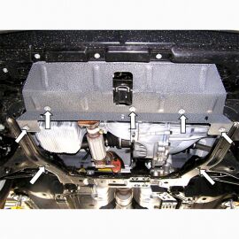 Kolchuga Защита двигателя, КПП и радиатора на Hyundai Elantra IV '06-11 (ZiPoFlex-оцинковка)