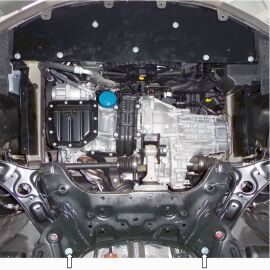 Kolchuga Защита двигателя, КПП и радиатора на Hyundai Elantra V '14- (ZiPoFlex-оцинковка)