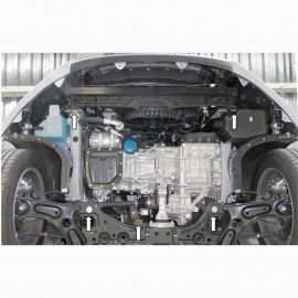 Kolchuga Защита двигателя, КПП и радиатора на Hyundai Elantra VI '15- (ZiPoFlex-оцинковка)