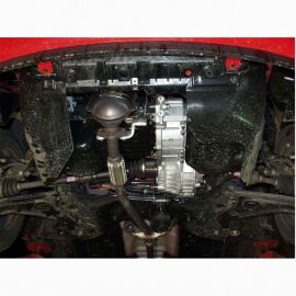 Kolchuga Защита двигателя, КПП и радиатора на Hyundai Getz '02-09 (ZiPoFlex-оцинковка)