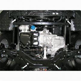 Kolchuga Защита двигателя, КПП и радиатора на Hyundai Grandeur (HG) V '11- (ZiPoFlex-оцинковка)