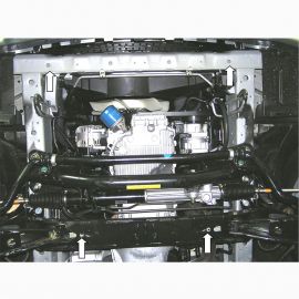 Kolchuga Защита двигателя, КПП и радиатора на Hyundai H-1 I '97-07