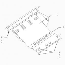 Kolchuga Защита двигателя, КПП и радиатора на Hyundai H-1 I '97-07