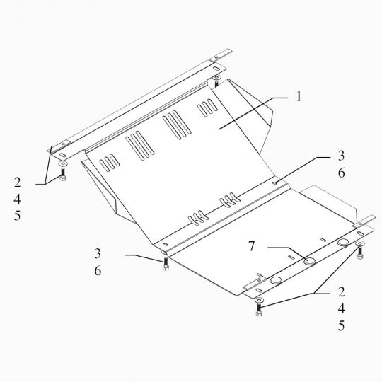 Kolchuga Защита двигателя, КПП и радиатора на Hyundai H-1 I '97-07 (4WD) Kolchuga Защита двигателя, КПП и радиатора на Hyundai H-1 I '97-07 (4WD)