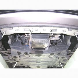 Kolchuga Защита двигателя, КПП и радиатора на Hyundai H-1 II '08-18 (2,5D)