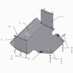 Kolchuga Защита двигателя, КПП и радиатора на Hyundai i10 I '07-13