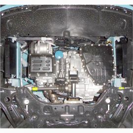 Kolchuga Защита двигателя, КПП и радиатора на Hyundai i10 II '13- (ZiPoFlex-оцинковка)
