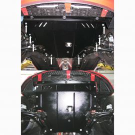 Kolchuga Защита двигателя, КПП и радиатора на Hyundai i20 I '08-12