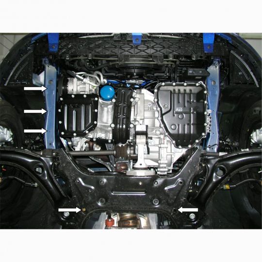 Kolchuga Защита двигателя, КПП и радиатора на Hyundai i20 I '08-12 Kolchuga Защита двигателя, КПП и радиатора на Hyundai i20 I '08-12