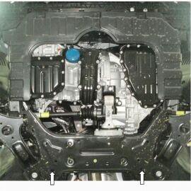 Kolchuga Защита двигателя, КПП и радиатора на Hyundai i20 I '12-14