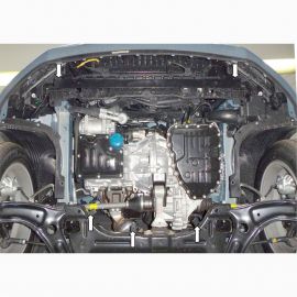 Kolchuga Защита двигателя, КПП и радиатора на Hyundai i20 II '14- (ZiPoFlex-оцинковка)