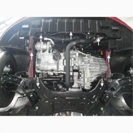 Kolchuga Защита двигателя, КПП и радиатора на Hyundai i30 II '11-15 (дизель)