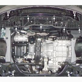 Kolchuga Защита двигателя, КПП и радиатора на Hyundai i30 III '16-17 (V-1,6)