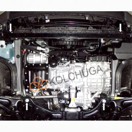 Kolchuga Защита двигателя, КПП и радиатора на Hyundai i30 III '17- (V-1,6TGDI; 1,4T)