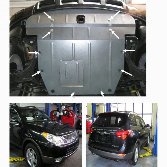 Kolchuga Защита двигателя, КПП и радиатора на Hyundai ix55/Veracruz '07-12 (ZiPoFlex) Kolchuga Защита двигателя, КПП и радиатора на Hyundai ix55/Veracruz '07-12 (ZiPoFlex)