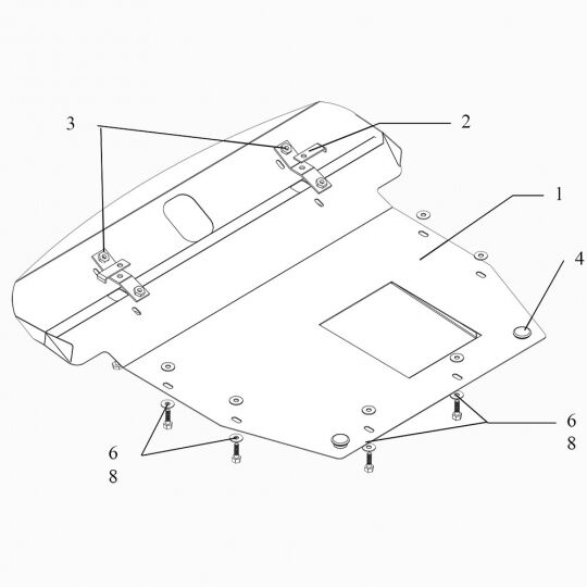 Kolchuga Защита двигателя, КПП и радиатора на Hyundai ix55/Veracruz '07-12 (ZiPoFlex) Kolchuga Защита двигателя, КПП и радиатора на Hyundai ix55/Veracruz '07-12 (ZiPoFlex)
