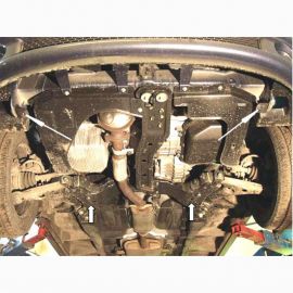 Kolchuga Защита двигателя, КПП и радиатора на Hyundai Matrix '01-10 (ZiPoFlex-оцинковка)
