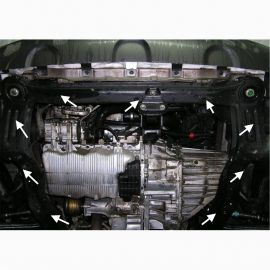Kolchuga Защита двигателя, КПП и радиатора на Hyundai Santa Fe I '01-06