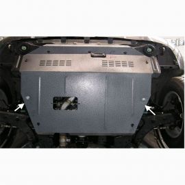 Kolchuga Защита двигателя, КПП и радиатора на Hyundai Santa Fe I '01-06 (ZiPoFlex-оцинковка)