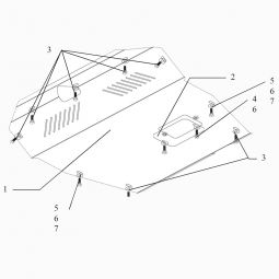 Kolchuga Защита двигателя, КПП и радиатора на Hyundai Santa Fe I '01-06