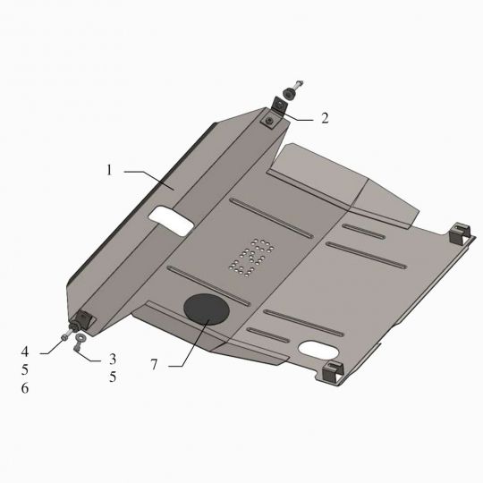 Kolchuga Защита двигателя, КПП и радиатора на Hyundai Sonata III (Y3) '93-98 Kolchuga Защита двигателя, КПП и радиатора на Hyundai Sonata III (Y3) '93-98