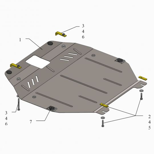 Kolchuga Защита двигателя, КПП и радиатора на Hyundai Sonata VI (YF) 2010 (овальный подрамник) Kolchuga Защита двигателя, КПП и радиатора на Hyundai Sonata VI (YF) 2010 (овальный подрамник)