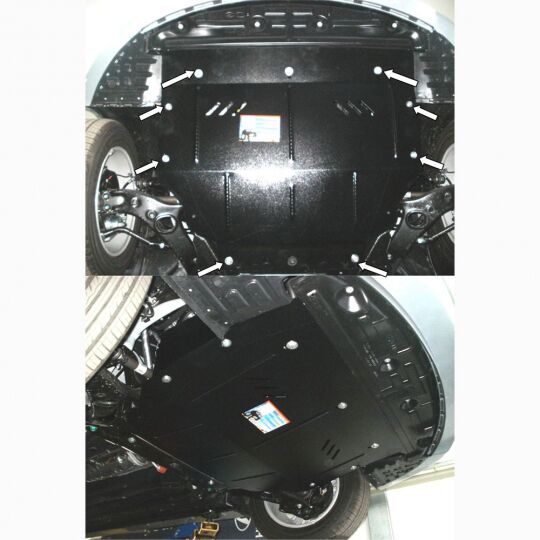 Kolchuga Защита двигателя, КПП и радиатора на Hyundai Sonata VI (YF) '09-14 (подрамник, как знак бесконечности) (ZiPoFlex-оцинковка) Kolchuga Защита двигателя, КПП и радиатора на Hyundai Sonata VI (YF) '09-14 (подрамник, как знак бесконечности) (ZiPoFlex-оцинковка)