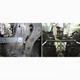 Kolchuga Защита двигателя, КПП и радиатора на Hyundai Tiburon II '02-09