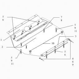 Kolchuga Защита двигателя, КПП и радиатора на Hyundai Tiburon II '02-09