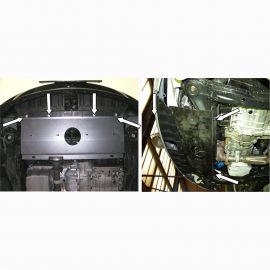 Kolchuga Защита двигателя, КПП и радиатора на Hyundai Tiburon II '02-09