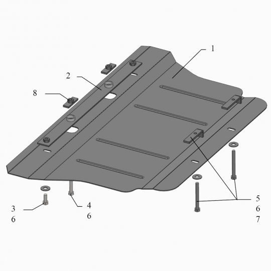 Kolchuga Защита двигателя на Hyundai Genesis I '08-14