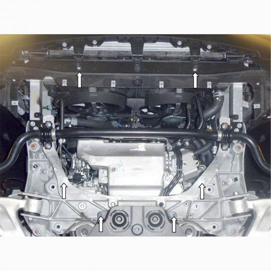 Kolchuga Защита двигателя, КПП и радиатора на Infiniti FX37 '08- (ZiPoFlex)