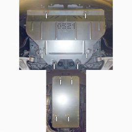 Kolchuga Защита двигателя, КПП и радиатора на Infiniti QX70 '13- (ZiPoFlex)