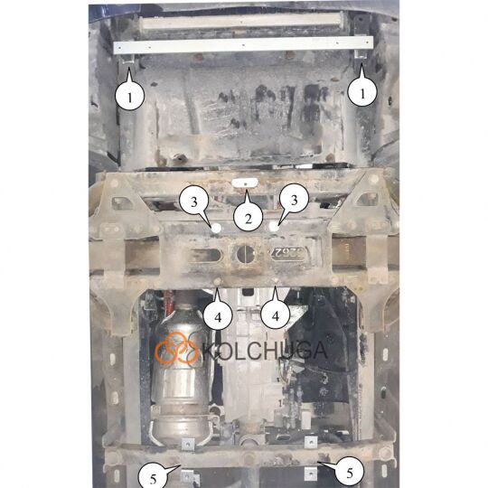 Kolchuga Защита двигателя и КПП на Iveco Daily VI '14- Kolchuga Защита двигателя и КПП на Iveco Daily VI '14-