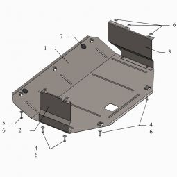 Kolchuga Защита двигателя, КПП и радиатора на JAC S5 '12-