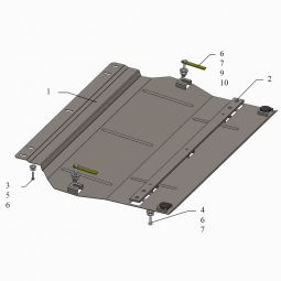 Kolchuga Защита двигателя и КПП на Jaguar X-Type '01-09